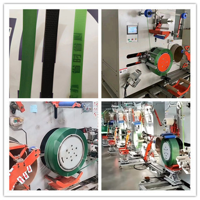 Servo motor mesin penggulungan otomatis, PET tape penggulungan mesin, penggulungan rapih, cocok untuk 9-32mm