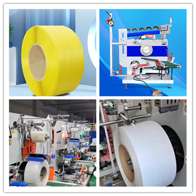 Full Automatic Strapping Band Winding Machine dengan kontrol layar sentuh, Servo winder, otomatis rewinding