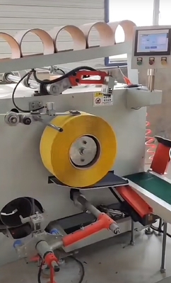 Mesin penggulung PP otomatis kontrol layar sentuh PP tape penggulung mesin penggulung PP packing tape