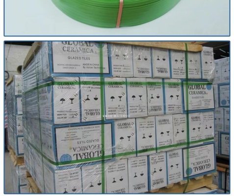 Pita pengemasan PET, pita pengemasan PET polietilena, Pita baja plastik PET tahan suhu tinggi, lebar: 9-32mm