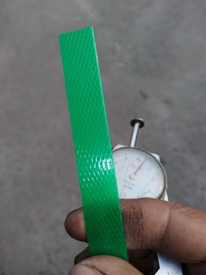 Pita baja plastik PET, sabuk baja plastik PET ramah lingkungan, kekuatan tarik tinggi, panjang 200-4500m