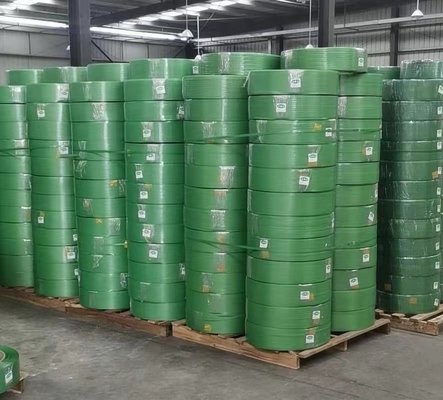 Garis produksi sabuk PET, jalur produksi sabuk plastik hijau, peralatan produksi sabuk baja plastik PET, lebar: 9-35mm