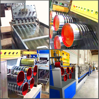 5-19mm Disesuaikan Single Screw PP Strap Membuat Mesin adjustable Strap Tension Double Station Winder
