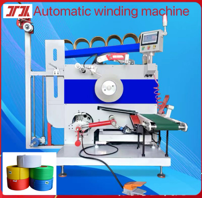 Full Automatic Strapping Band Winding Machine dengan kontrol layar sentuh, Servo winder, otomatis rewinding