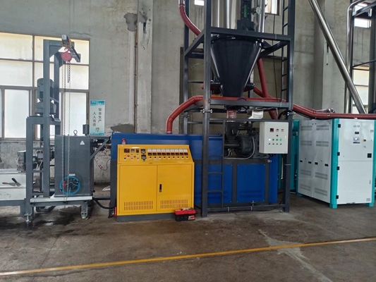 Satu Silinder Filter PET Packing Belt Produksi Line Dengan No-Stop Changer