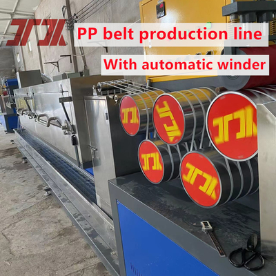 5-19mm PP Strap Band Extrusion Line dengan GUOMAO Gearbox dan otomatis winder