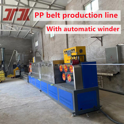 Schneider Electrical PP Strap Band Extrusion Line Dengan Winder Otomatis Dan Manual
