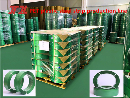 Pita baja PET plastik, Pita pengemasan PET, kekuatan tarik 150-1000KG, PET pengemasan pita gulung, Lebar tali:9-32mm