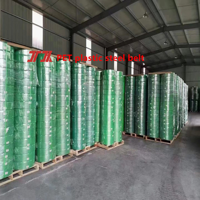 Pita kemasan PET tahan suhu tinggi dan UV lebar 9-32mm Kekuatan tarik 200-1500KG