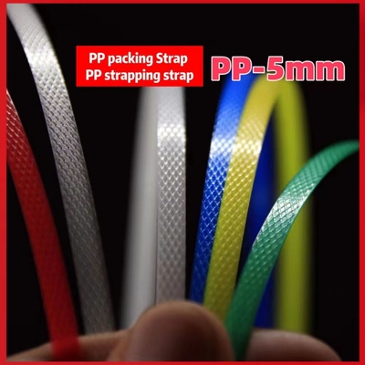 Pita kemasan PP Pita plastik PP Pita kemasan ramah lingkungan Lebar: 5-19mm Ketebalan 0,3-1,2mm