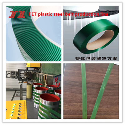 Mesin Plastik PET Plastik Pita Produksi Line Otomatis Mesin Winding 9-32mm Lebar