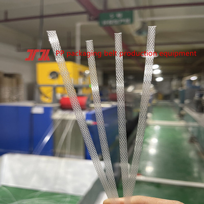 Mesin kemasan PP ekstruder plastik PP jalur produksi tali sistem kontrol PLC