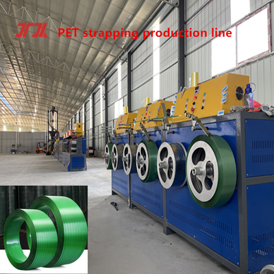 350kg/H Kapasitas Pet Strap Extrusion Line untuk membuat Pet Strap Packing Cargo