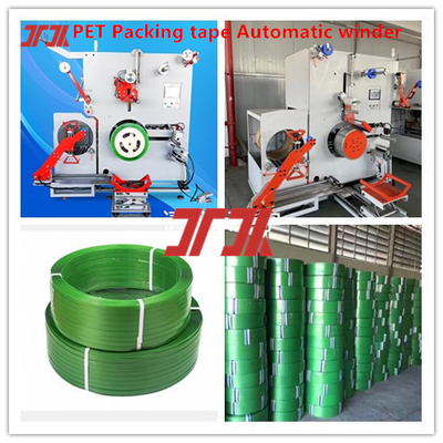 Peralatan produksi sabuk baja plastik PET sistem kontrol PLC mesin servo lilitan 200-600KG/H