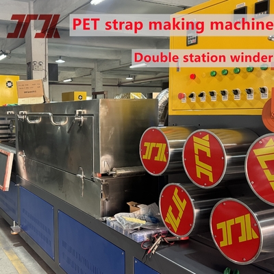 Double Station Winder 100% Mesin Produksi Pet Daur Ulang Dengan Tali Fleksibel yang Baik