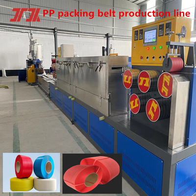 Mesin Plastik PP Strapping Produksi Line PP Strapping Membuat Mesin Sistem Kontrol PLC