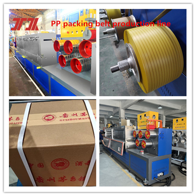 PLC Control System PP Packing Strap Extruder Line Produksi Dengan No Stop Changer Kecepatan Berjalan 300m/Min