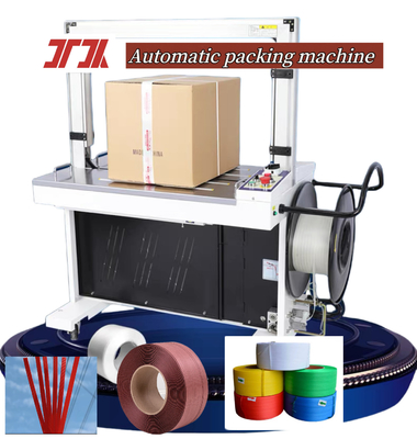 Mesin Strapping Plastik PP Otomatis Mesin Strapping Penuh Otomatis Mesin Strapping Platform Tinggi Mesin Strapping Karton Mesin Strapping Untuk 1,8 Detik / strip