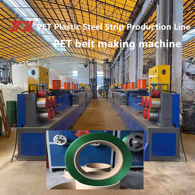 Extruder plastik PET jalur produksi strapping peralatan strapping baja plastik PET untuk penghematan energi dan lingkungan ramah oven