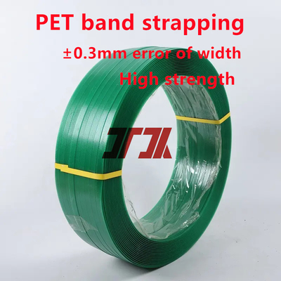 Tahan tarik tinggi Polyester kuat Plastik Pet Strapping Roll Polyester