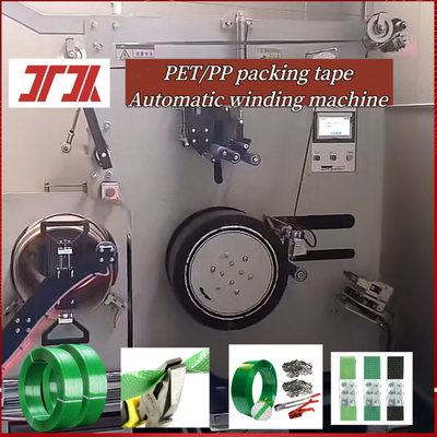 Produksi pabrik Mesin penggulung otomatis PP PET mesin penggulung otomatis untuk sistem kontrol motor servo PLC