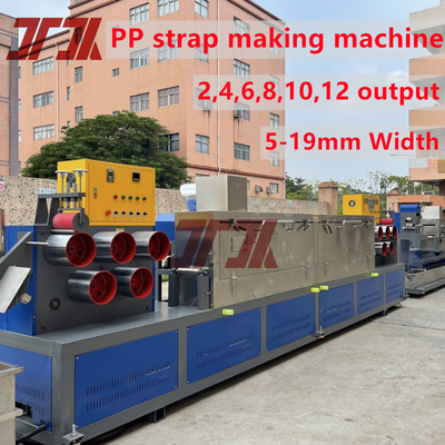 Efisiensi Energi PP Packing Strap Extruder Line Produksi Dengan Operasi Otomatis 5-19mm