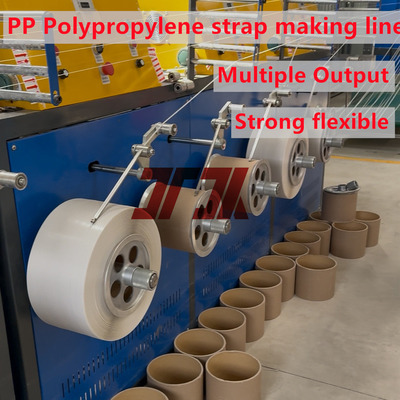 Efisiensi Energi PP Packing Strap Extruder Line Produksi Dengan Operasi Otomatis 5-19mm