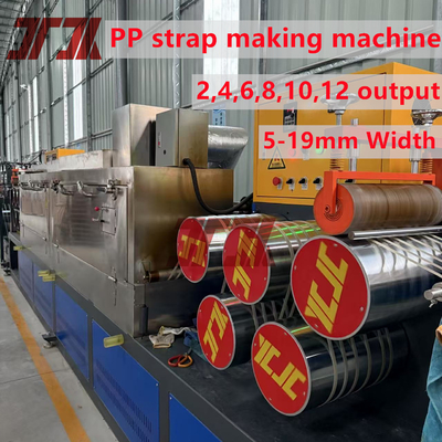 Double Screw Plastic PP Packing Belt Extruder Making Machine dengan Fleksibilitas yang Baik