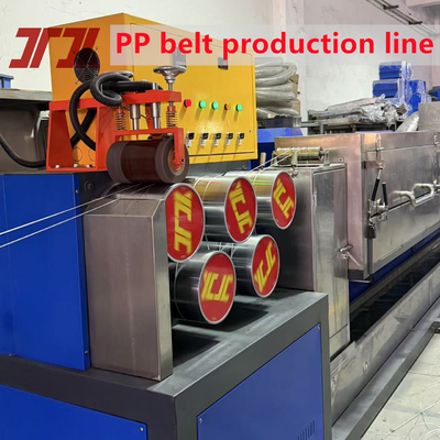 Double Screw Plastic PP Packing Belt Extruder Making Machine dengan Fleksibilitas yang Baik
