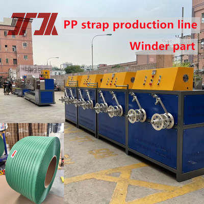 9-32mm Lebar Pet Packing Belt Extrusion Membuat Mesin dengan Clear Embossing Machine
