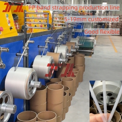 Filler Gunakan Granule PP Belt Strapping Membuat Mesin dengan Sistem Kontrol PLC 5-19mm
