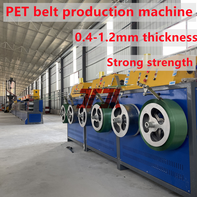 9-32mm Pet Strap Manufacturing Making Machine dengan penggeli otomatis digunakan di palet
