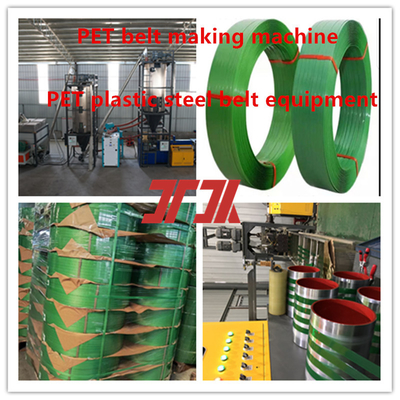 Mesin Produksi Pita PET Plastik yang Digambar dengan Output Ganda Dengan Sistem Kontrol PLC Otomatis