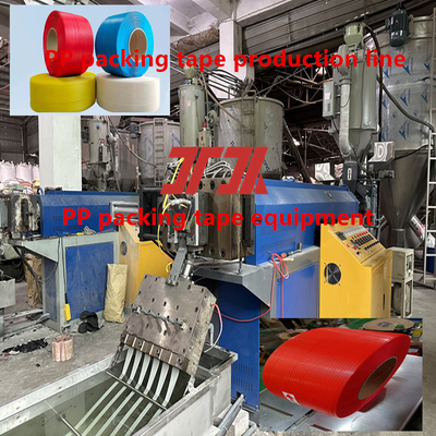 5mm Kapasitas Tinggi PP Strapping output ganda Mesin Ekstrusi Dengan Winder Otomatis Menghemat Tenaga Kerja 100-150kg / jam Biaya