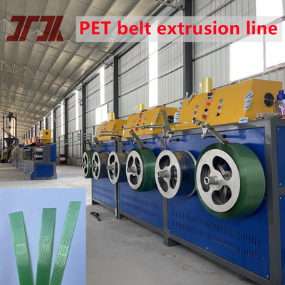 Single Screw PET Strap Produksi Double Output Mesin Membuat Dengan Otomatis Grade Winder