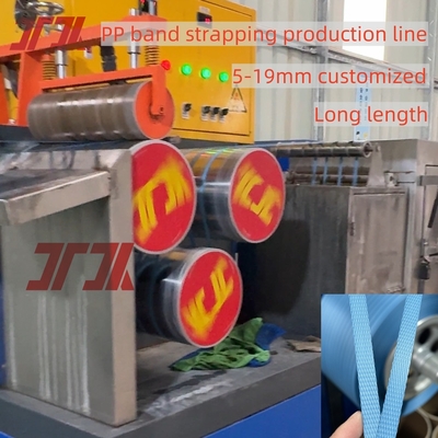 Single Double Screw Pp Strap Making Machine Dengan Printing 5-19mm Mesin Pembungkus Otomatis yang Disesuaikan