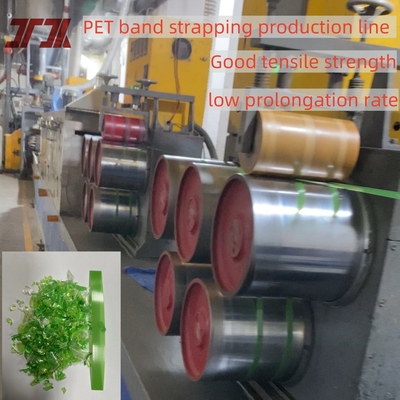 Single-Screw PET belt membuat Mesin dengan Double Output cetakan dan sistem kontrol otomatis PLC