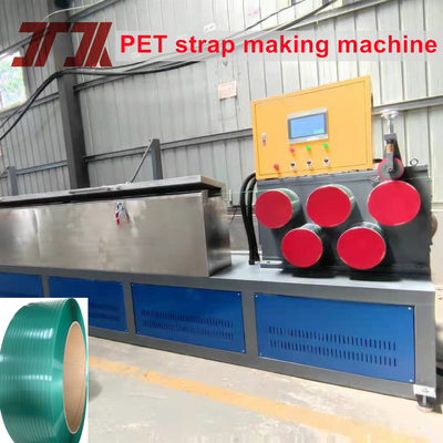 9-32mm Custom Pet Straps Double Output Mesin Membuat Dengan Winder Otomatis Dan Kekuatan 350-850kg