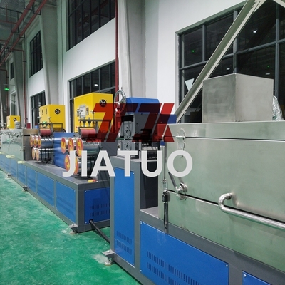 Plastik Daur Ulang PET Botol Chips PET Tali Produksi Line Dengan Kontrol PLC Cerdas Dan Kekuatan Tinggi