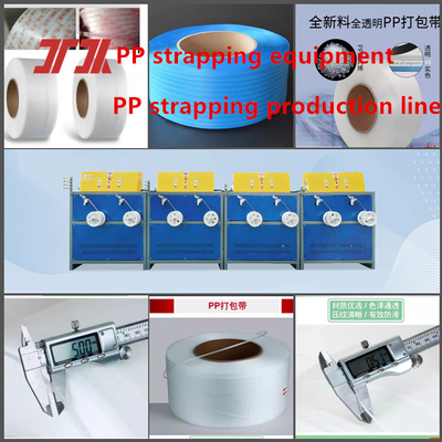 Mesin Plastik PP Extruder PP Strapping Peralatan PP Strapping Produksi Line dengan 5-19mm