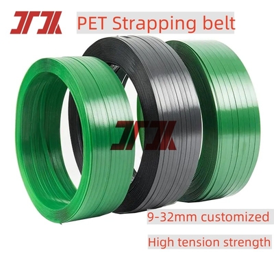 9-32mm Customized Polyester PET Palet Packing Belt Penggunaan Untuk Packing Kargo Berat OEM/ODM