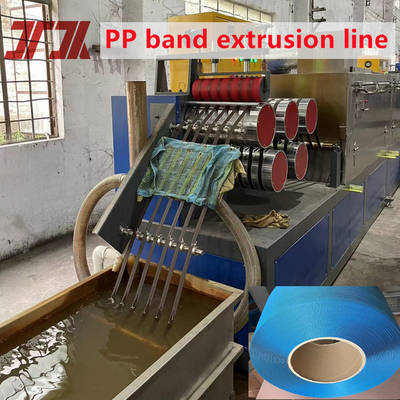 Membuat PP Strapping Untuk Mesin Pengemasan Otomatis Gunakan PP Strap Produksi Line Dengan Baik Fleksibel Dan Panjang