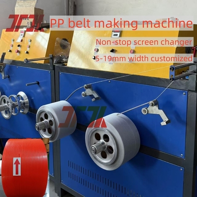 100-120Kg/h PP Strapping Band Extruder Making Machine dengan penggulung otomatis dan sistem kontrol PLC
