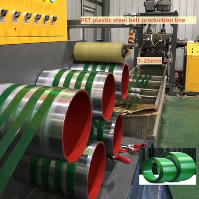 Grosir jalur produksi sabuk baja plastik PET kecepatan tinggi mesin pembuatan sabuk PET dengan sistem dehumidification dan pengeringan