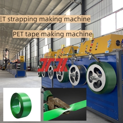 Disesuaikan 9-32mm Otomatis PET Packing Strap Extruder Mesin Dengan Sistem Kontrol PLC