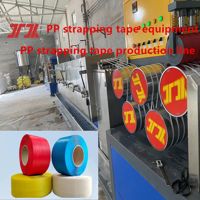 Disesuaikan 5-15mm single screw PP strapping lini produksi PP strapping mesin untuk sistem kontrol PLC