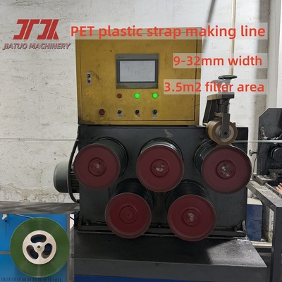 Pengemasan Otomatis Ekstrusi Besar Gunakan Pita Pengemasan Tali Membuat Line Dengan Lebar 9-32mm Disesuaikan