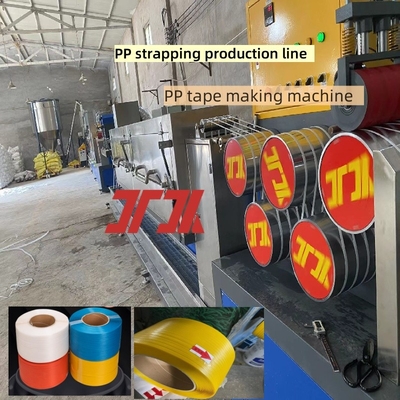 Perlengkapan PP strapping khusus PP strapping produksi jalur menggunakan 100% PP polypropylene material
