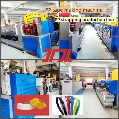 Perlengkapan PP strapping khusus PP strapping produksi jalur menggunakan 100% PP polypropylene material