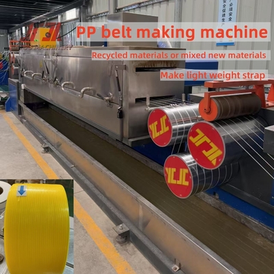 PLC Control System PP Plastic Packing Strap Belt Making Machine With Adjustment Mould 5-19mm Lebar